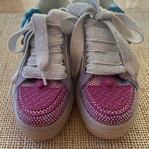Kurt Geiger London Southbank Tag Platform Sneakers w/Crystals & Eagle Head Tag.6